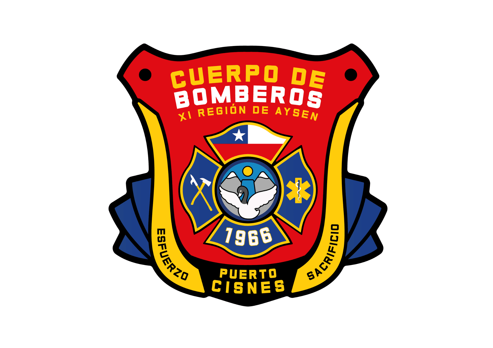 Logo del Cuerpo de Bomberos de Puerto Cisnes