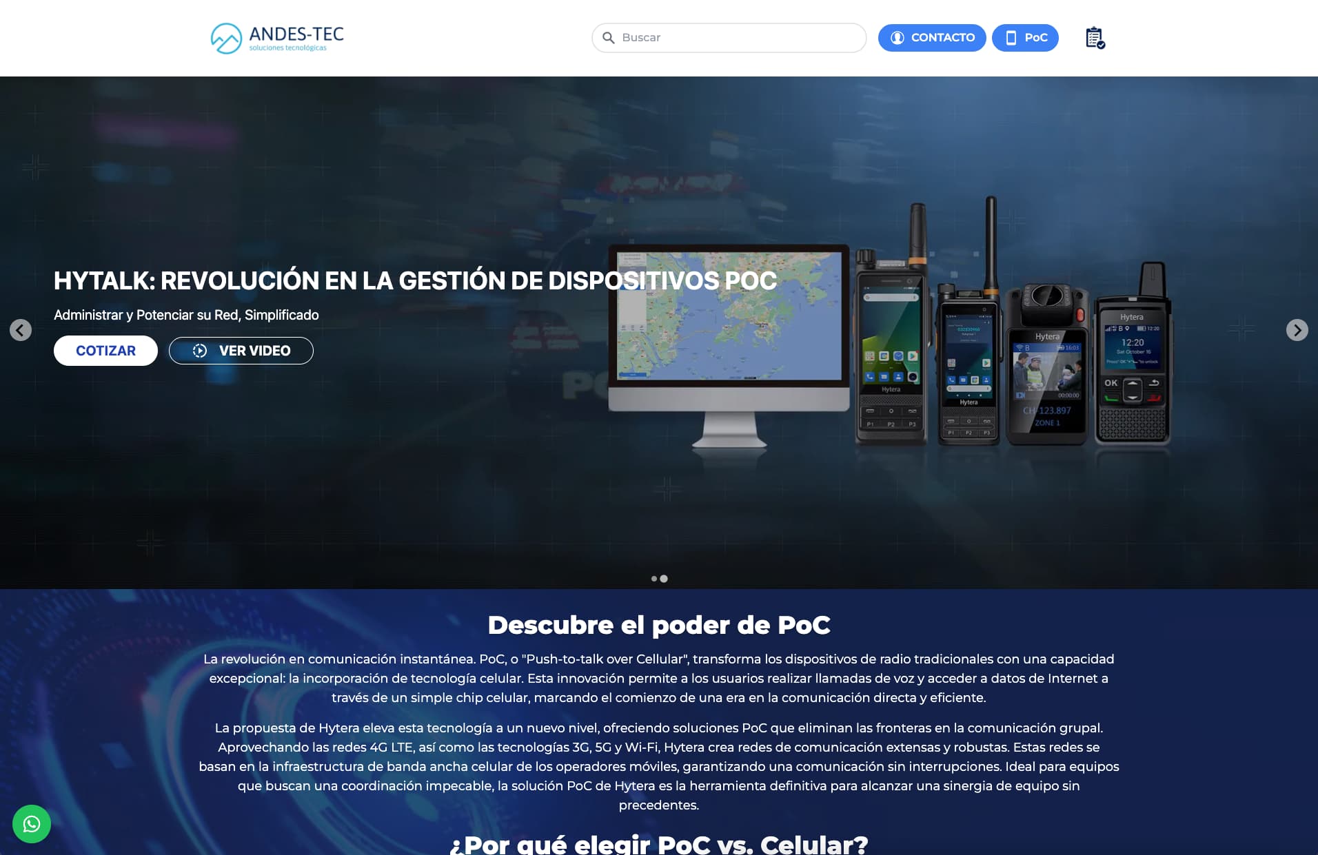 Landing PoC radios e integraciones en Chile